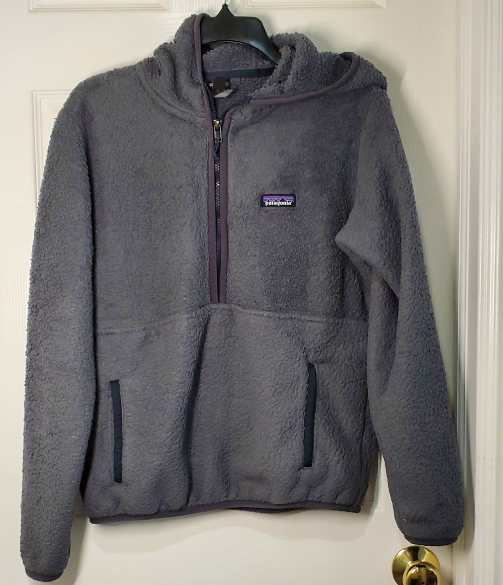 Patagonia Women's Medium Los Gatos Fleece Deep Pile Half Zip Pullover Hoodie